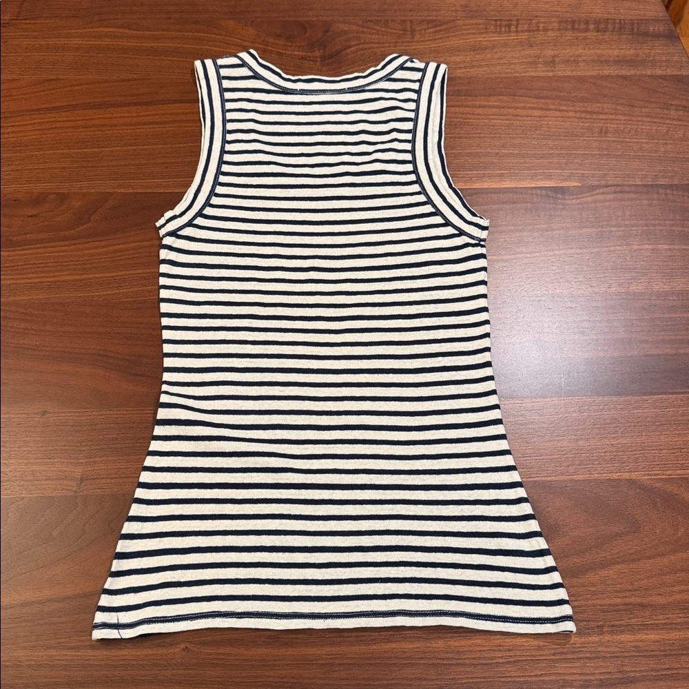 Emerson Fry GO TO TANK TOP - NAVY STRIPE ORGANIC Size XSmall - Picture 5 of 6